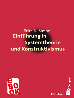 cover image of Einführung in Systemtheorie und Konstruktivismus